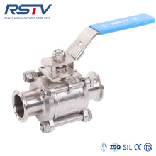 3PC Floating Stainless Steel Clamp Type Ball Valve